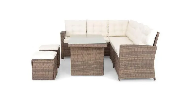 Coltar 5 piese MORENO maro/crem — imaginea 3
