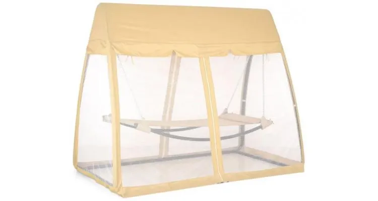 Hamac cu plasa de tantari Halie crem — imaginea 2