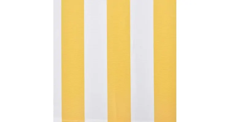 Copertina pliabila, actionare manuala, 300 cm, galben/alb — imaginea 2