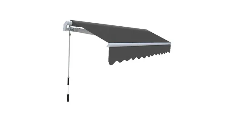Copertina reglabila cu actionare manuala, 300 cm, antracit — imaginea 3