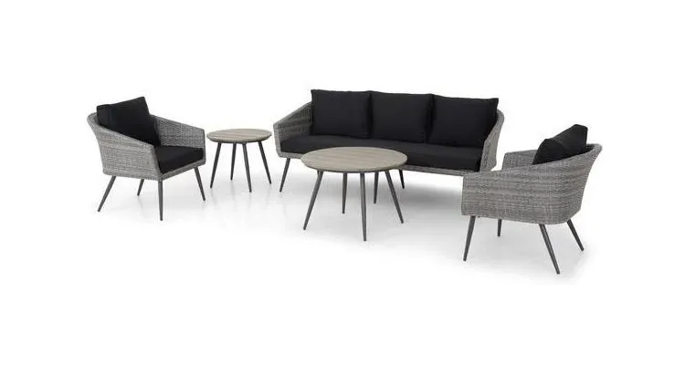 Set mobilier Lagoon de gradina cu 2 fotolii, canapea si 2 masute — imaginea 2