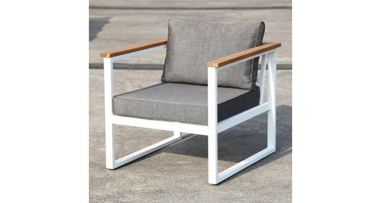 Set mobilier gradina RICHYWOOD cu 2 fotolii, canapea si masuta — imaginea 4