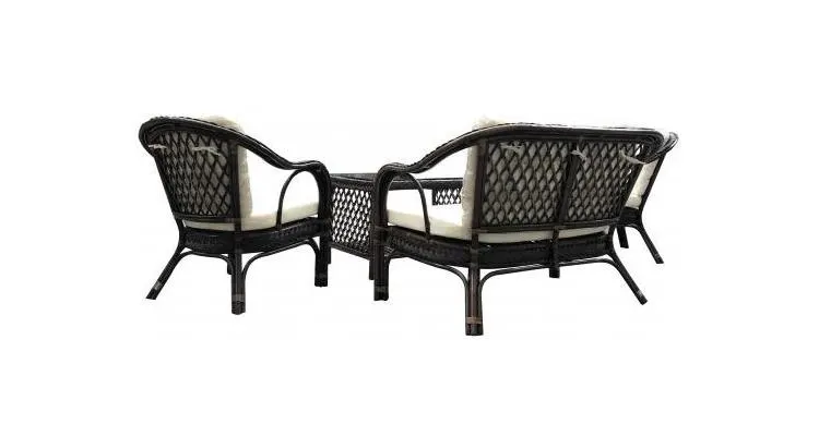 Set mobilier gradina, Momma-Moana, ratan natural, maro — imaginea 2
