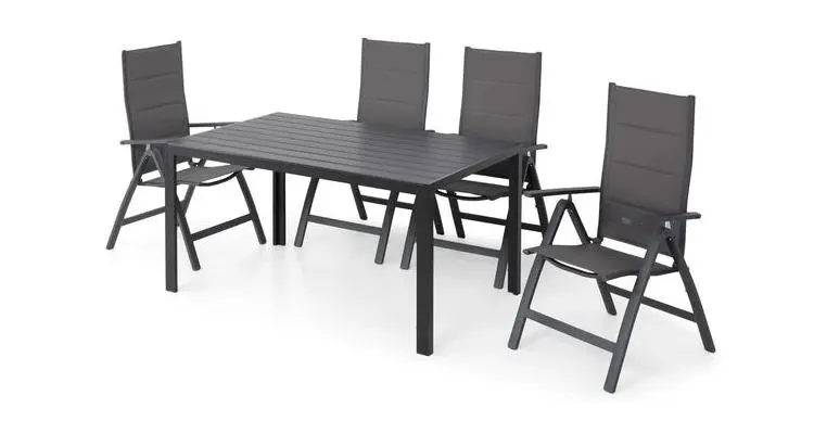 Set EASY 4 scaune si masa,gri — imaginea 4