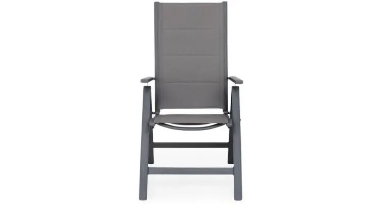 Set EASY cu 6 scaune si masa, gri/negru — imaginea 3