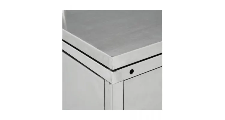 Magazie pentru doua pubele, otel inoxidabil, 240 l — imaginea 3
