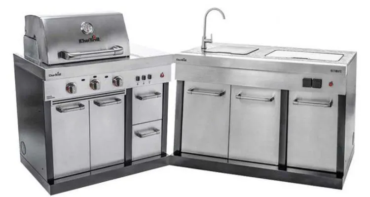 Bucatarie exterioara modulara Char-Broil Ultimate Entertainment gratar + chiuveta