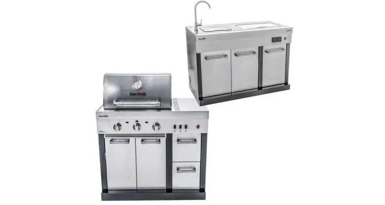 Bucatarie exterioara modulara Char-Broil Ultimate Entertainment gratar + chiuveta — imaginea 2