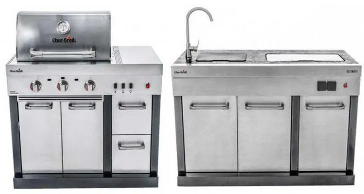 Bucatarie exterioara modulara Char-Broil Ultimate Entertainment gratar + chiuveta — imaginea 4