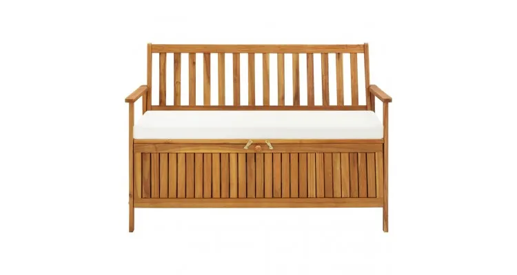 Banca de depozitare gradina 120x63x84 cm lemn masiv salcam XL