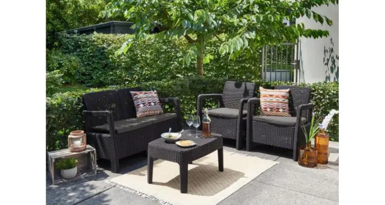 Set mobilier de gradina Tarifa Lounge Keter,Grafit — imaginea 4