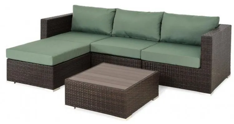 MIRA Set mobilier gradina/terasa, coltar 4 piese si masuta — imaginea 2