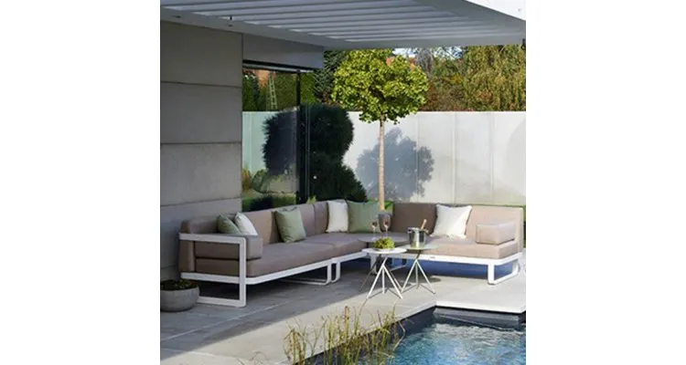 Canapea Verona exterior, 2 locuri, brat stanga — imaginea 3