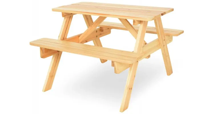 Set mobilier KIDS PICNIC terasa/gradina, masa pliabila, 2 banchete — imaginea 2