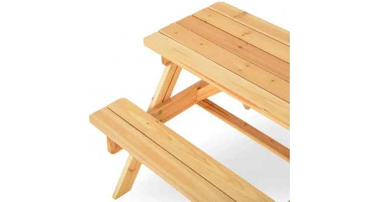 Set mobilier KIDS PICNIC terasa/gradina, masa pliabila, 2 banchete — imaginea 4