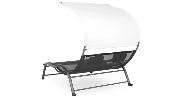 Sezlong ABELLA dublu cu pavilion — imaginea 5