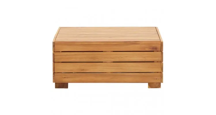 Set mobilier gradina din lemn de acacia, 8 piese, alb crem, pernele incluse — imaginea 2