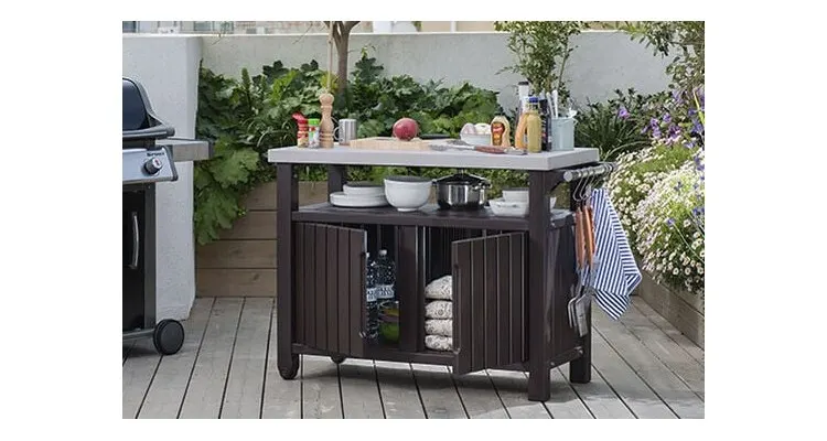 Masa Barbeque XL cu blat din inox Keter — imaginea 5
