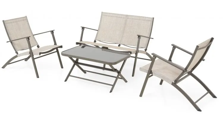 Set mobilier gradina Westshore, canapea, masuta si 2 fotolii — imaginea 2