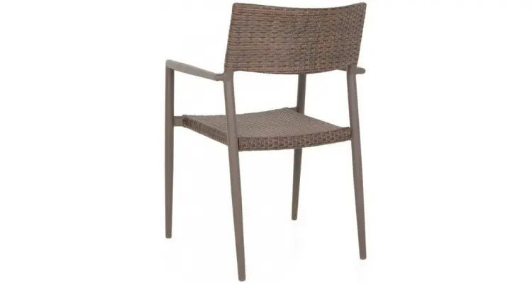 Scaun gradina superpozabil Soria 59.5x55x85.5cm maro-auriu — imaginea 4