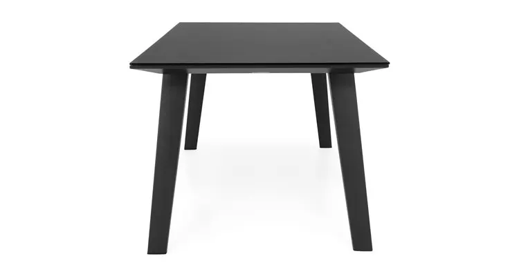 Masa din aluminiu pentru terasa ALBACETE L.152 l.90 H.75 negru — imaginea 3
