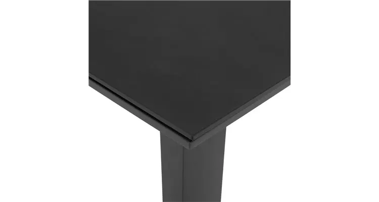 Masa din aluminiu pentru terasa ALBACETE L.152 l.90 H.75 negru — imaginea 5