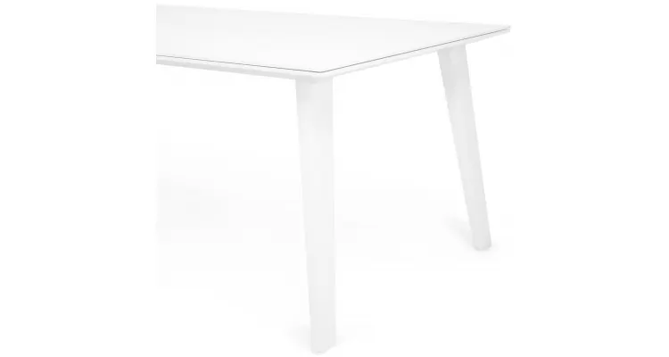 Masa de gradina ALBACETE L 280 x l 110 x H 75 alb — imaginea 3