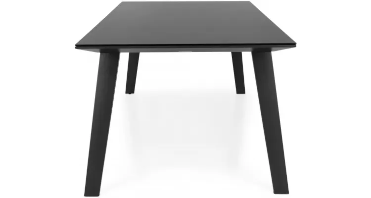 Masa de gradina ALBACETE L 240 x l 100 x H 75 negru — imaginea 2