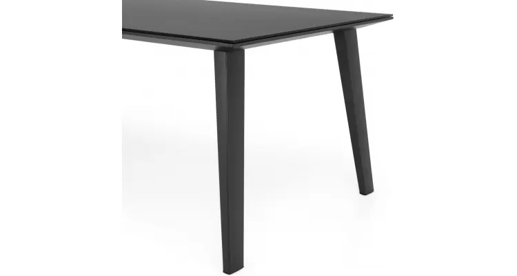 Masa de gradina ALBACETE L 240 x l 100 x H 75 negru — imaginea 3