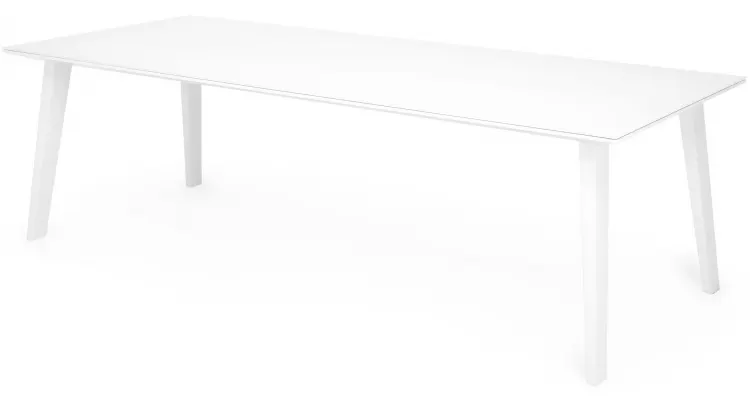Masa de gradina ALBACETE L 240 x l 100 x H 75 alb — imaginea 2