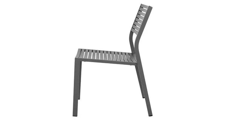 Scaun exterior CORDOBA L.62 l.57 H.81.5 gri — imaginea 2