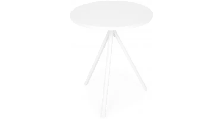 Masa rotunda exterior ELVAS H 74 x D.60 alb — imaginea 2