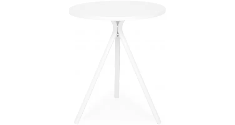 Masa rotunda exterior ELVAS H 74 x D.60 alb — imaginea 3