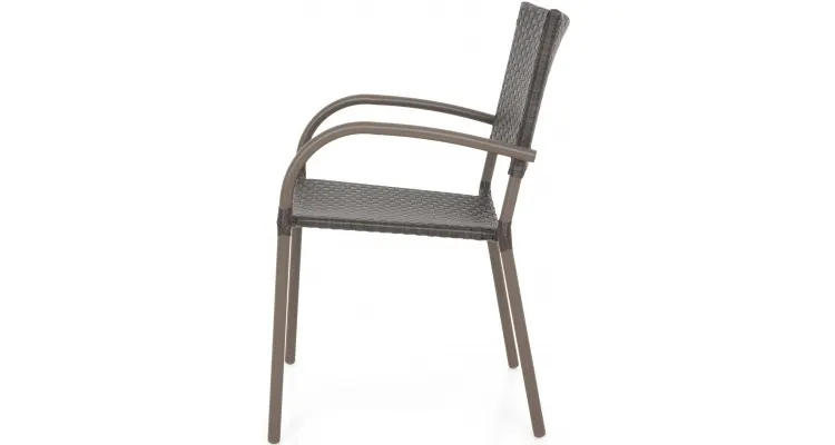 Scaun suprapozabil ALBACETE L 55 x l 68 x H 84 maro — imaginea 2
