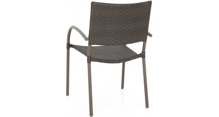 Scaun suprapozabil ALBACETE L 55 x l 68 x H 84 maro — imaginea 3
