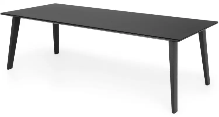Set mobilier 8 scaune si masa ALBACETE GOLF L 240 x l 100 x H 75 negru auriu — imaginea 5