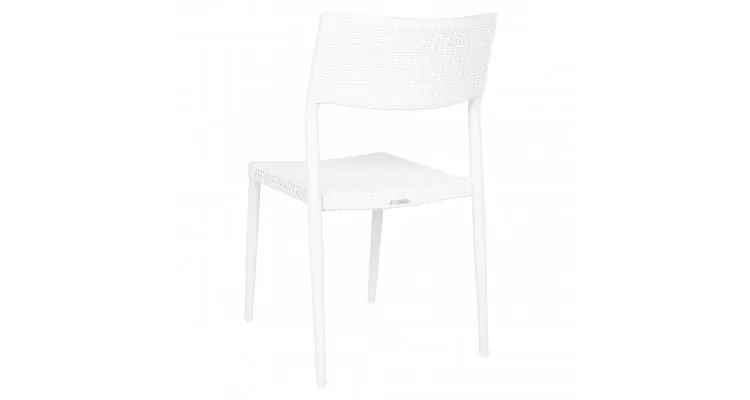 Set 2 scaune si masa exterior ELVAS SORIA H.74 D.60 alb — imaginea 5