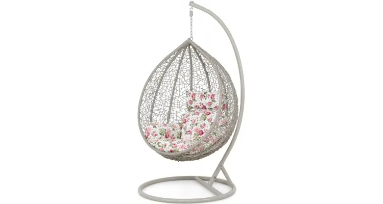 Leagan balansoar suspendat gradina Cocon BOWL L.103 x l 70 x H 122 gri
