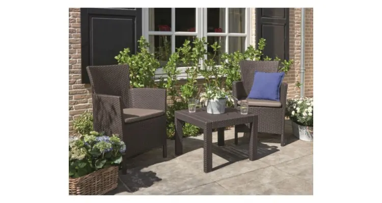 Set mobilier de gradina, Rosario, maro — imaginea 4