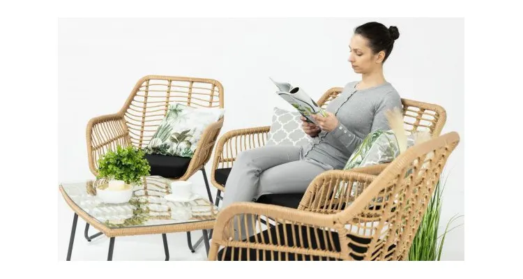 Set mobilier de terasa, Malena, ratan sintetic — imaginea 2