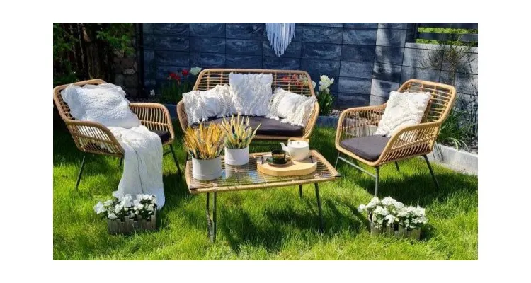 Set mobilier de terasa, Malena, ratan sintetic — imaginea 3