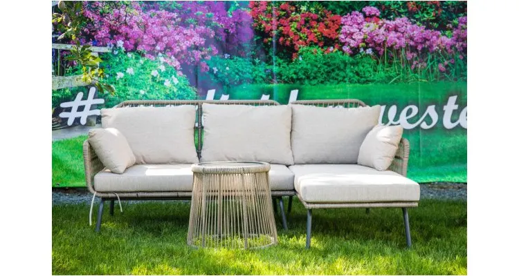 Set mobilier de terasa Nordic,gri — imaginea 4