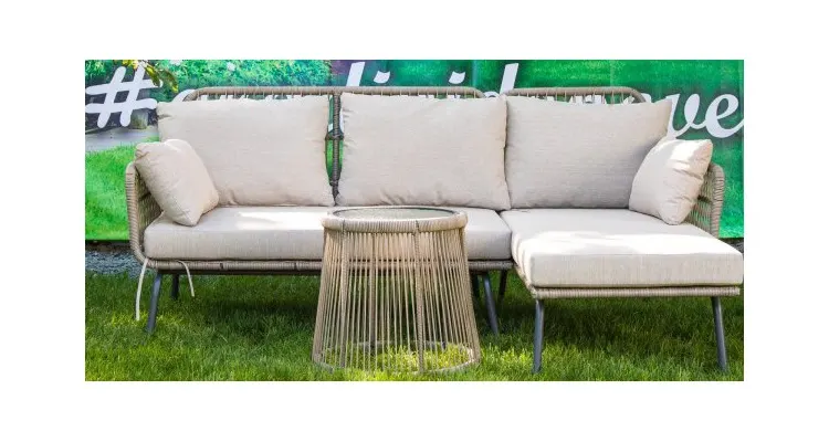 Set mobilier de terasa Nordic,gri — imaginea 5