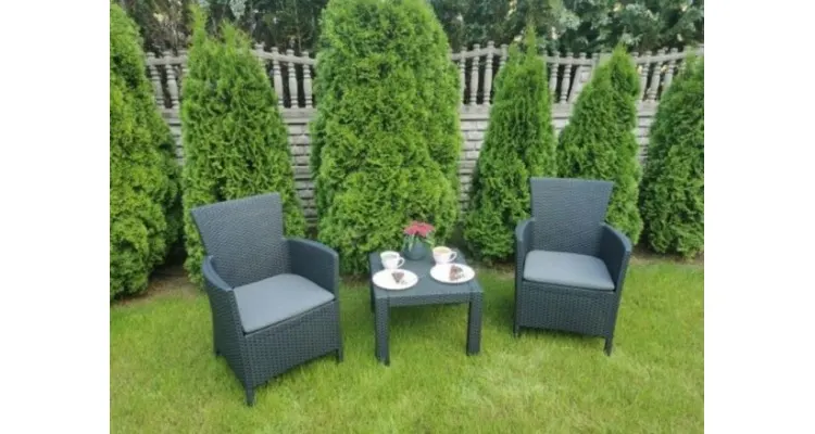 Set mobilier de balcon Rosario, grafit — imaginea 2