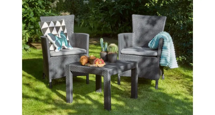 Set mobilier de balcon Rosario, grafit — imaginea 3