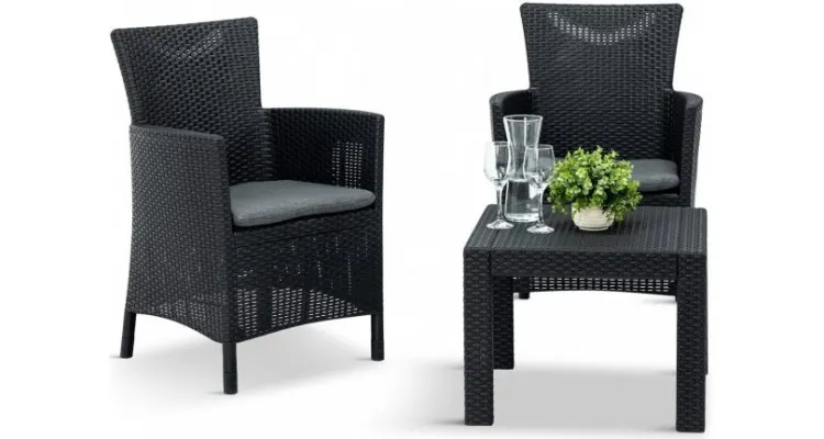 Set mobilier de balcon Rosario, grafit — imaginea 5