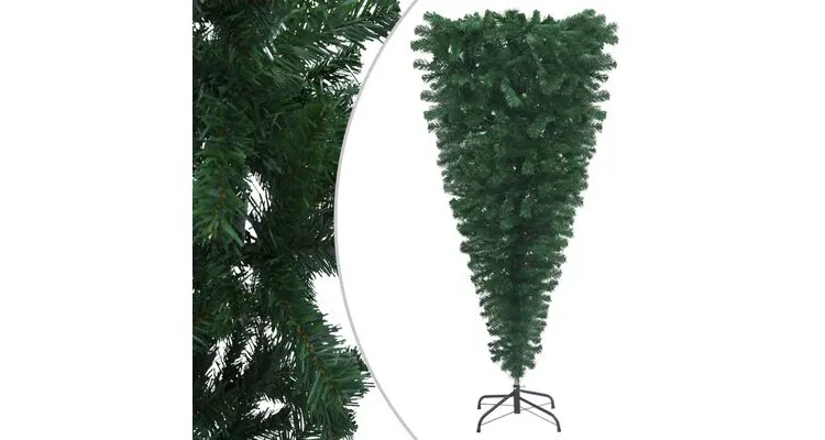 Set pom Craciun artificial inversat LED-uri&globuri, 240 cm — imaginea 2