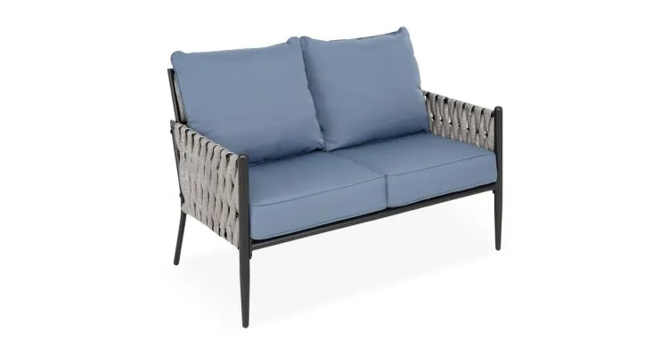 Set mobilier DOCKVIEW gradina/terasa, 2 fotolii, canapea si masuta — imaginea 4