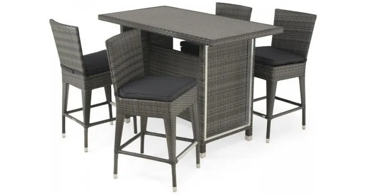 Set mobilier CONTEMPO terasa/gradina, masa si scaune bar — imaginea 3