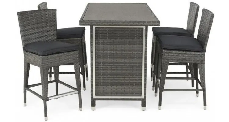 Set mobilier CONTEMPO terasa/gradina, masa si scaune bar — imaginea 4